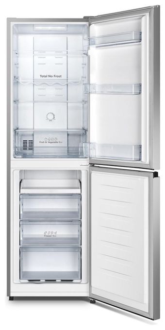 171 l / 85 l Kühl-Gefrierkombi freistehend NoFrost 184 kWh Jahr  RB327N4ADD (Grau, Silber) 