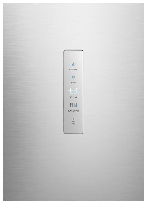 207 l / 97 l Kühl-Gefrierkombi freistehend NoFrost 155 kWh Jahr  RB390N4BCC (Grau, Edelstahl) 