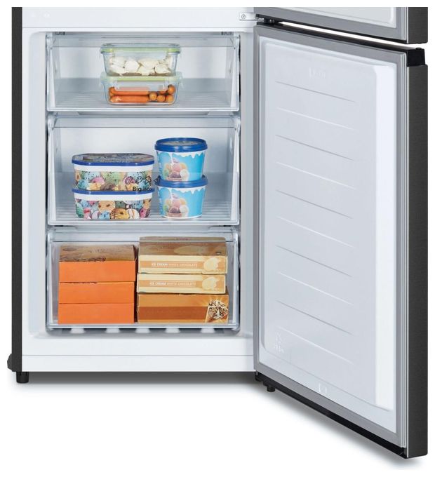 147 l / 97 l Kühl-Gefrierkombi freistehend NoFrost 108 kWh Jahr  RB3N300NEFA (Schwarz, Edelstahl) 