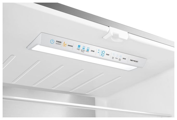 Side-by-Side Kühl-/ Gefrierkombination French Door 302 l / 128 l 310 kWh NoFrost 1817 mm x 794 mm  RF540N4SBI2 (Grau, Edelstahl) 