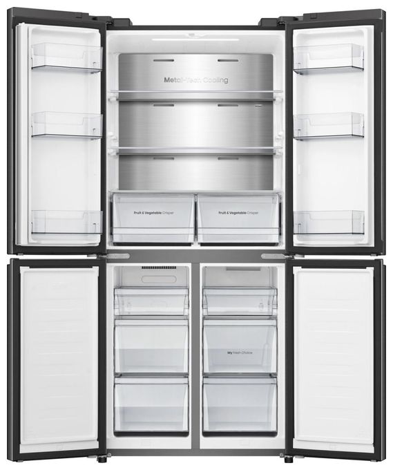 Side-by-Side Kühl-/ Gefrierkombination 304 l / 87 l 235 kWh NoFrost 1785 mm x 794 mm  RQ5P470SAFD (Schwarz) 