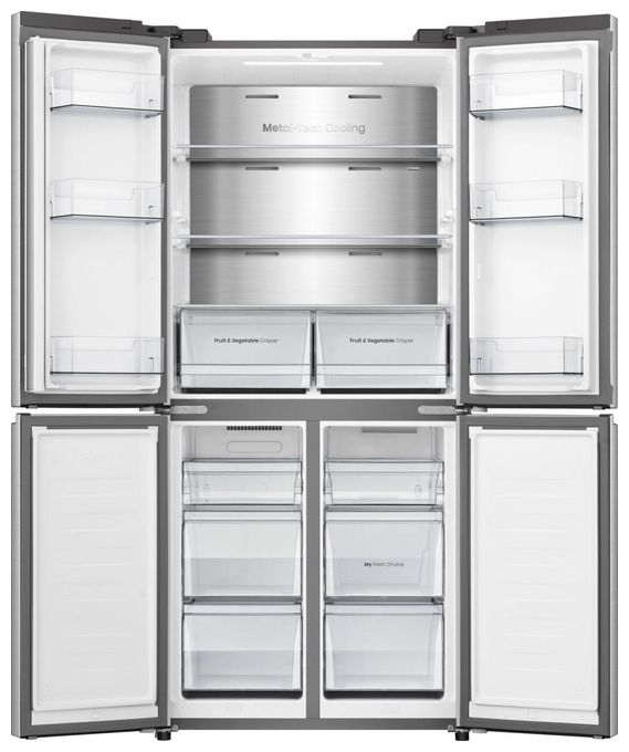 Side-by-Side Kühl-/ Gefrierkombination 304 l / 87 l 235 kWh NoFrost 1785 mm x 794 mm  RQ5P470SAID (Grau, Edelstahl) 