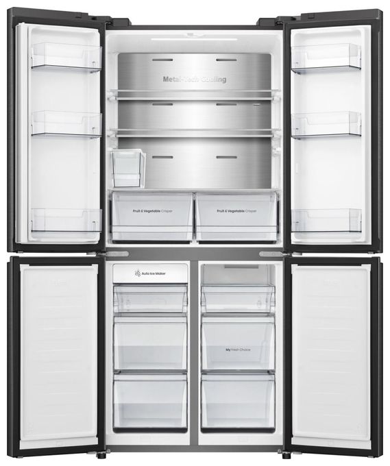 Side-by-Side Kühl-/ Gefrierkombination 304 l / 87 l 235 kWh NoFrost 1785 mm x 794 mm  RQ5P470SYFD (Schwarz) 