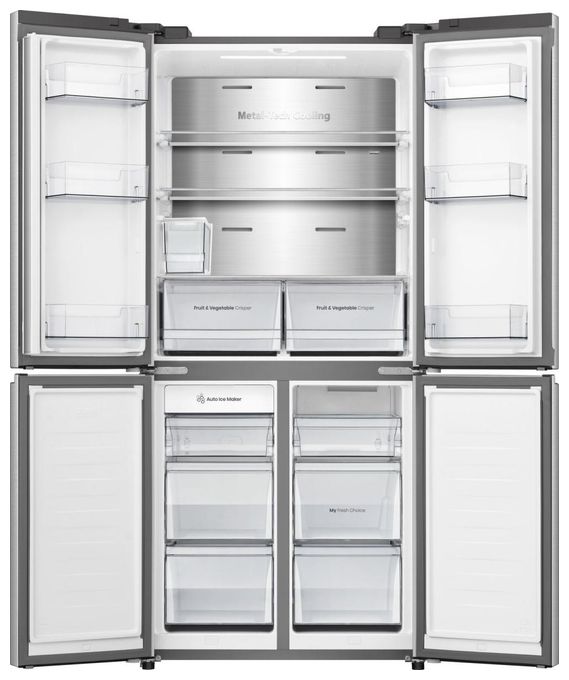 Side-by-Side Kühl-/ Gefrierkombination 304 l / 87 l 235 kWh NoFrost 1785 mm x 794 mm  RQ5P470SYID (Grau, Edelstahl) 