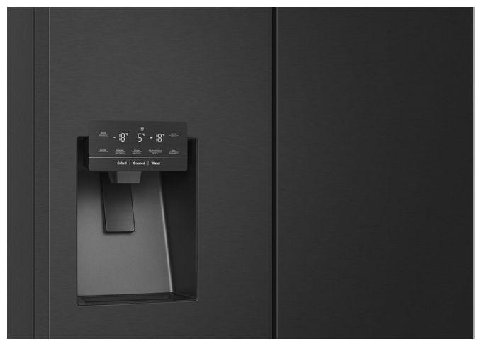 Side-by-Side Kühl-/ Gefrierkombination 352 l / 188 l 352 kWh NoFrost 1785 mm x 914 mm  RQ760N4SBFE (Schwarz) 