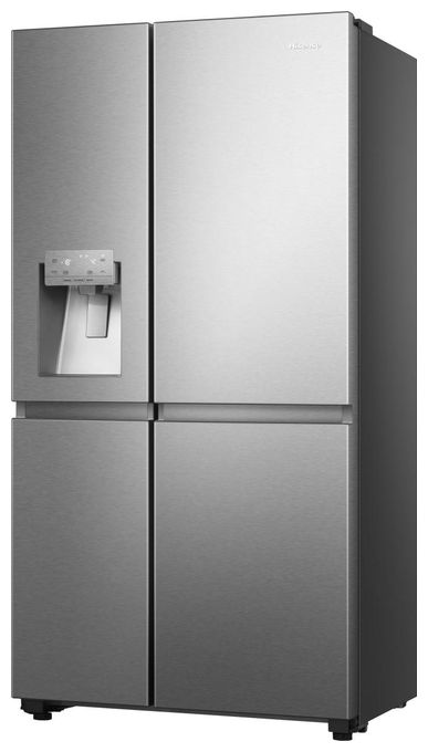 Side-by-Side Kühl-/ Gefrierkombination 417 l / 200 l 221 kWh NoFrost 1795 mm x 910 mm  RS818N4TIC (Grau, Edelstahl) 