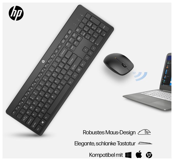 Büro Tastatur RF Wireless 2.4 GHz  230 (Schwarz) 