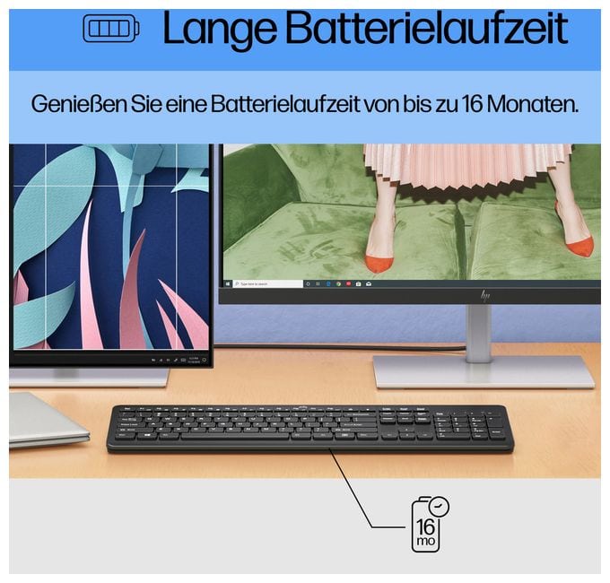 Universal Tastatur RF Wireless 2.4 GHz  230 (Schwarz) 