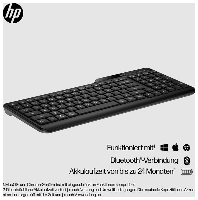 Home Tastatur Bluetooth  460 (Schwarz) 