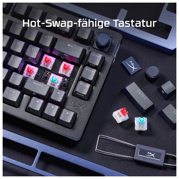 RGB-LED Gaming Tastatur USB  Alloy Rise 75 (Schwarz) 