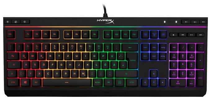 RGB-LED Gaming Tastatur USB  HyperX Alloy Core(DE-Layout) (Schwarz) 
