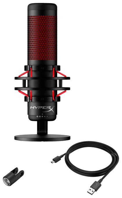 Kabelgebunden PC-Mikrofon USB  QuadCast (Rot) 
