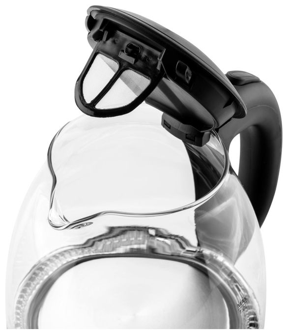 1,0 l Wasserkocher 1100 W (Transparent, Schwarz) VK101 