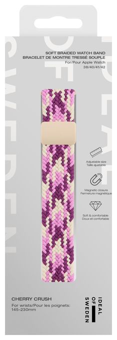 Armband 20 mm Apple Watch 38/40/41/42 (Series10)  IDNWB-3842-605 (Pink) 