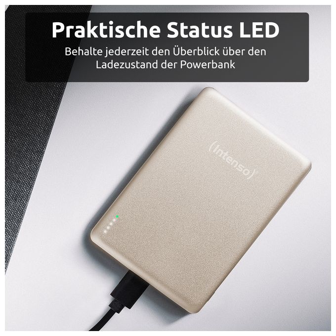 MW5000 Magnetische Powerbank 5000 mAh – MagSafe kompatibel, Wireless Charging 15W, USB-C PD 20W, Flach & Kompakt – Geprüft in Deutschland – Champagner 