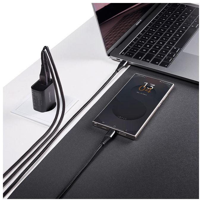 Power Adapter W30AC, 30W, USB-A und USB-C Anschluss, schwarz 