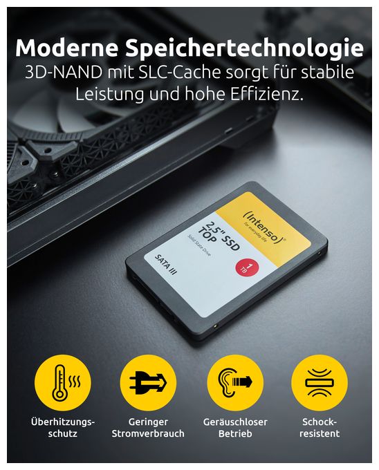 128 GB SSD Serial ATA III 2.5"  Top (Schwarz) 