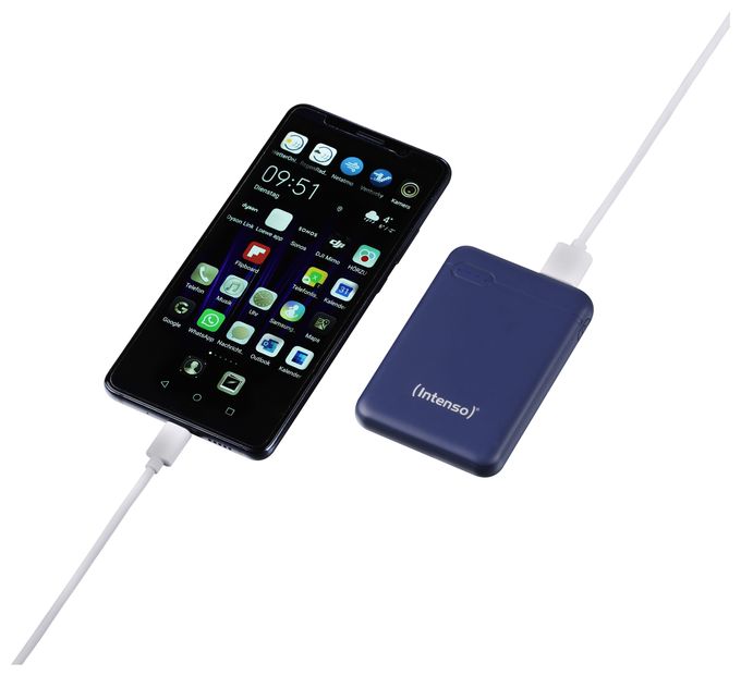 5000 mAh Powerbank Micro-USB + USB Type-C  XS (Blau) 