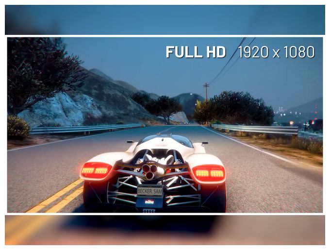 Full HD Monitor 60,5 cm (23.8 Zoll) 16:9 0,5 ms 300 cd/m²  JN-I238FHD120F-HSP-YE (Gelb) 