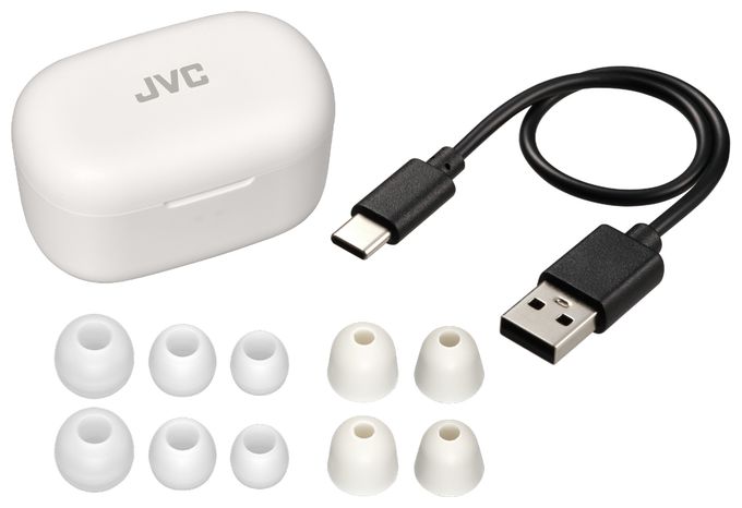 In-Ear Bluetooth Kopfhörer Kabellos TWS 7,5 h Laufzeit IPX4  HA-A25T (Weiß) 