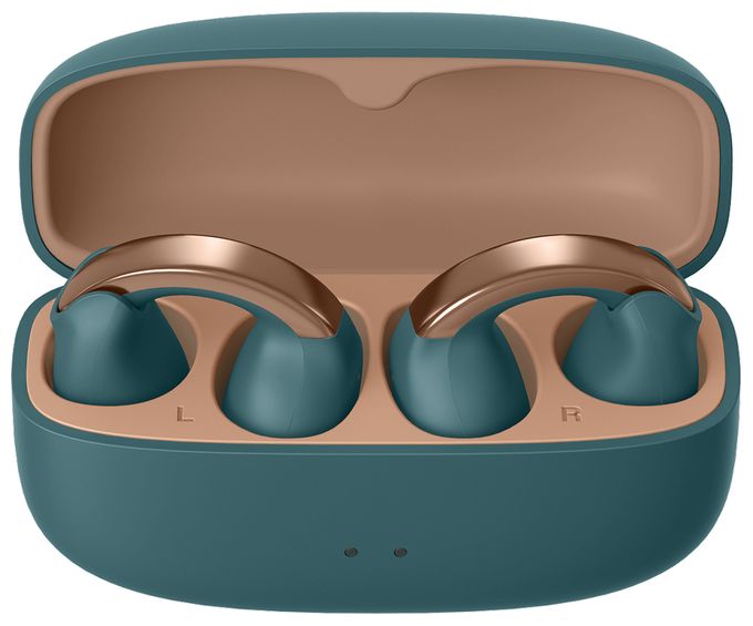 In-Ear Bluetooth Kopfhörer Kabellos TWS IPX4 USB Typ-C  HA-NP1T (Blau, Gold) 
