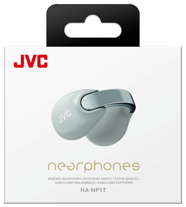 In-Ear Bluetooth Kopfhörer Kabellos TWS IPX4 USB Typ-C  HA-NP1T (Grau, Silber) 