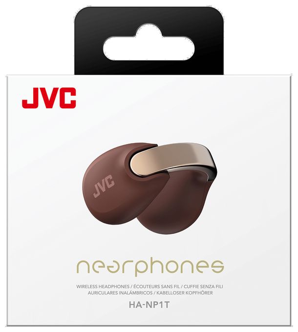 In-Ear Bluetooth Kopfhörer Kabellos TWS IPX4 USB Typ-C  HA-NP1T (Braun, Silber) 