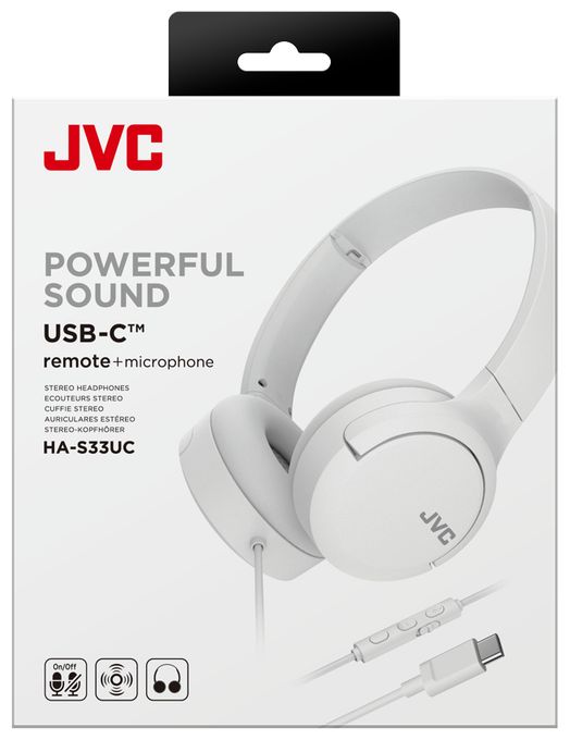 Ohraufliegender Kopfhörer Kabelgebunden USB Typ-C  HA-S33UC (Weiß) 