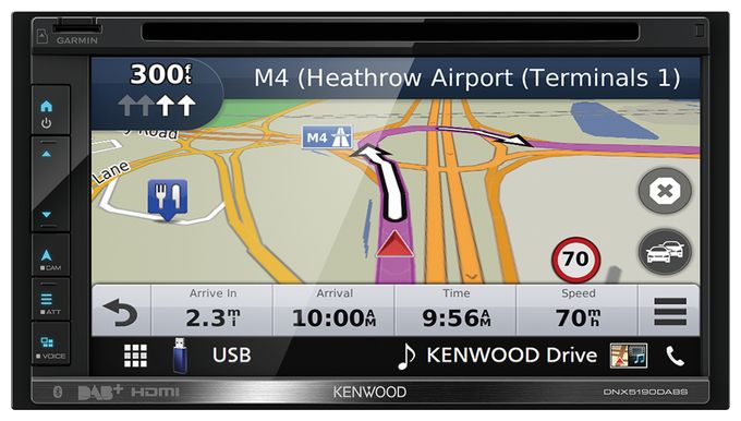 17,1 cm (6.75 Zoll) Navigationsgerät 16 GB Nordeuropa, Südeuropa DNX5190DSE3 