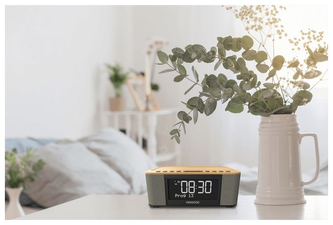 Bluetooth DAB+, FM Radio Uhr (Beige, Schwarz, Holz) CR-ST40DAB-M 