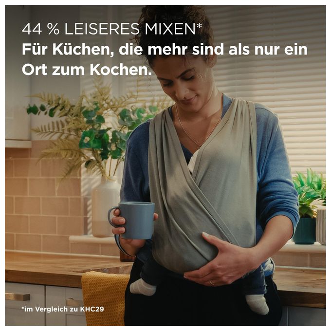 1000 W Küchenmaschine 4,3 l  KHC30.070GY Multi Tasker (Edelstahl, Grau) 