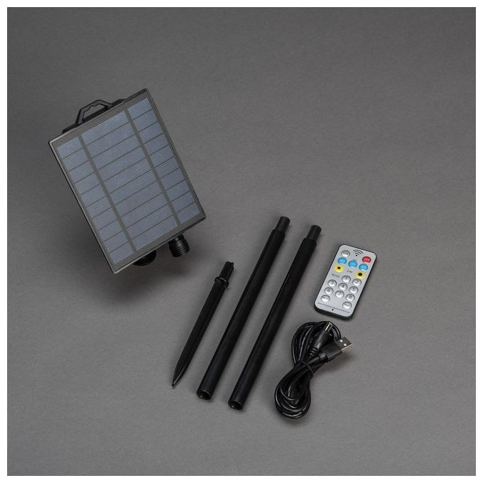 LED 2300 K Gelb Solar 3623-800SP Solar Lichterkette 