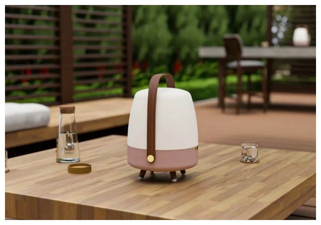 10 W Bluetooth Lautsprecher Laufzeit bis 11 h  Lite-up Play 2.0 (Beige, Weiß, Holz) 