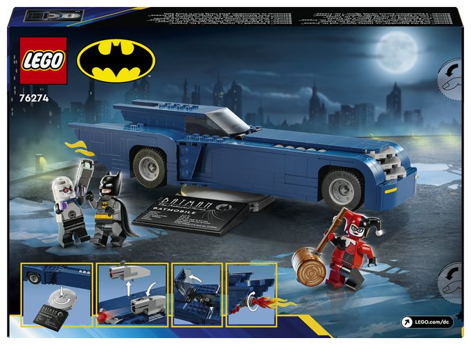 BatmanTM im BatmobilTM vs. Harley QuinnTM und Mr. FreezeTM 