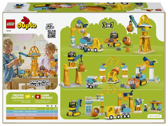Baustelle mit Baufahrzeugen – 3-in-1-Set 