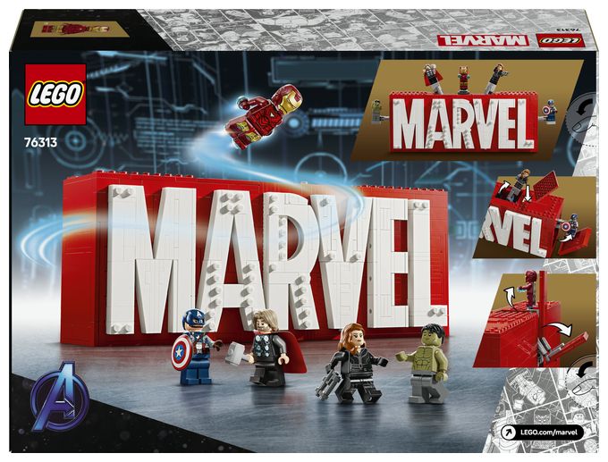 MARVEL Logo & Minifiguren 