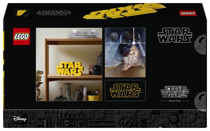 Star WarsTM Logo aus LEGO Steinen 