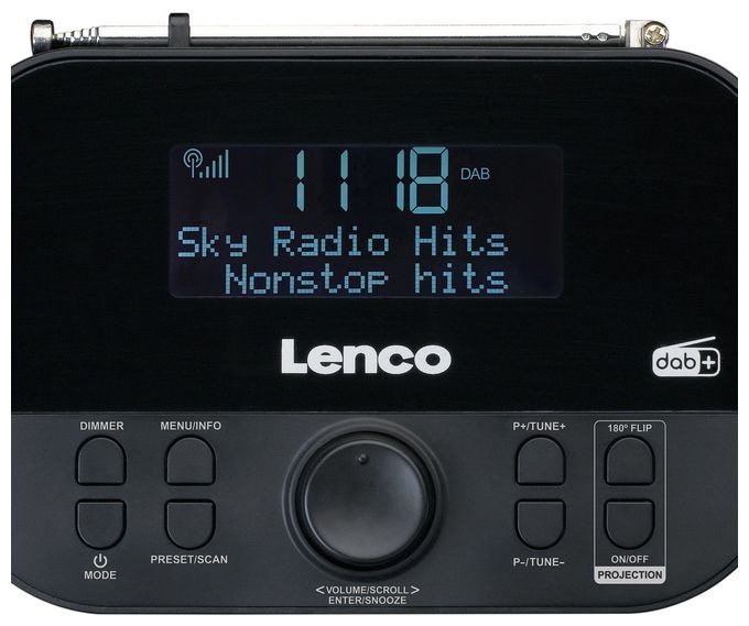 DAB+, FM Radio Uhr  CR-615 (Schwarz) 