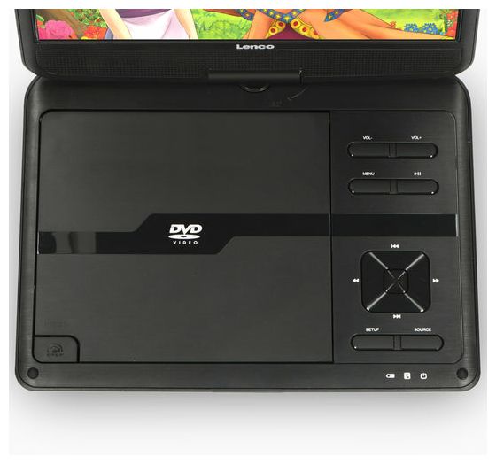25,4 cm (10 Zoll) DVD Player CD, CD-R, CD-RW, DVD, DVD+R, DVD+RW, DVD-R, DVD-RW DVP-1046BK 