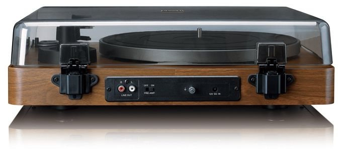 Audio-Plattenspieler mit Riemenantrieb  LBTA-165WD (Schwarz, Holz) 