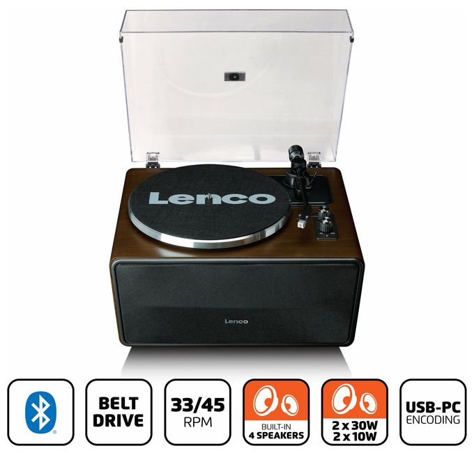 Audio-Plattenspieler mit Riemenantrieb  LS-470WA (Schwarz) 