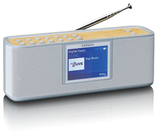 Bluetooth DAB, DAB+, FM Radio Persönlich  PDR-046 (Braun, Weiß) 