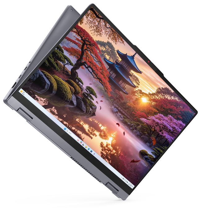 WUXGA Notebook 40,6 cm (16 Zoll) 1920 x 1200 Pixel 512 GB SSD Windows 11 Home AMD Ryzen 5 max. 4,8 GHz  IdeaPad 5 2-in-1 16AKP10 Copilot+ (Grau) 