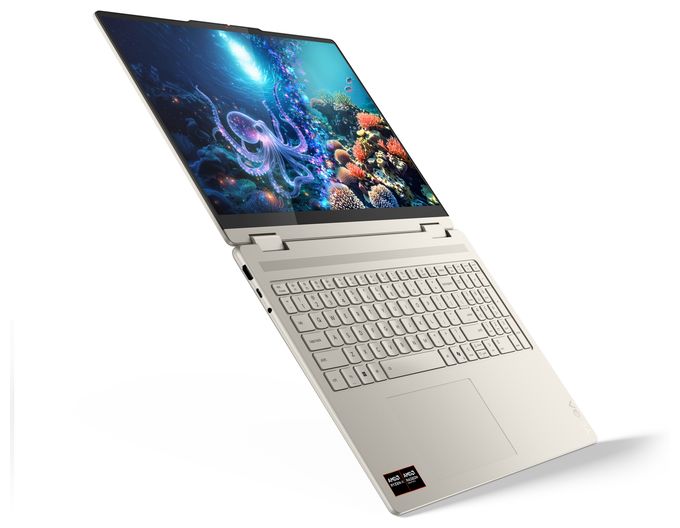 2K Ultra HD Notebook 40,6 cm (16 Zoll) 2880 x 1800 Pixel 1 TB SSD Windows 11 Home AMD Ryzen 7 max. 5 GHz  Yoga 7 16AKP10 Copilot+ (Grau) 