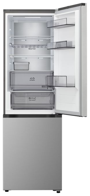 220 l / 113 l Kühl-Gefrierkombi freistehend NoFrost 169 kWh Jahr  GBBS514CPY (Silber) 