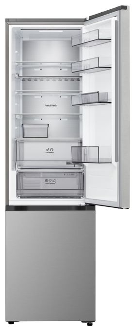 262 l / 113 l Kühl-Gefrierkombi freistehend 112 kWh Jahr  GBBS525APY (Silber) 
