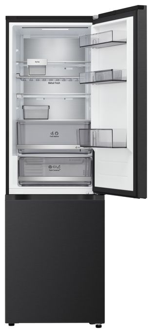 220 l / 113 l Kühl-Gefrierkombi freistehend 108 kWh Jahr  GBBS716AEV (Schwarz) 