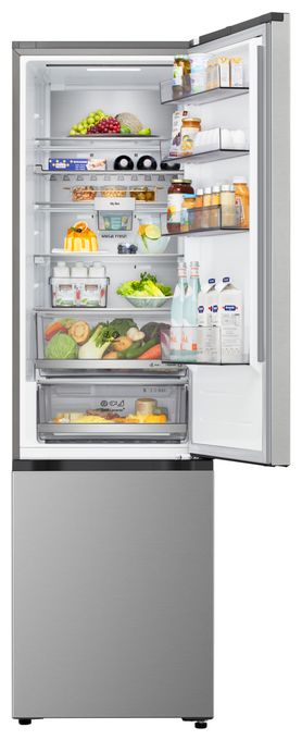 262 l / 113 l Kühl-Gefrierkombi freistehend NoFrost 139 kWh Jahr  GBBS726BPY (Silber) 