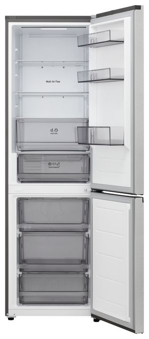 220 l / 113 l Kühl-Gefrierkombi freistehend NoFrost 169 kWh Jahr  GBBSJ1CCPY (Silber) 