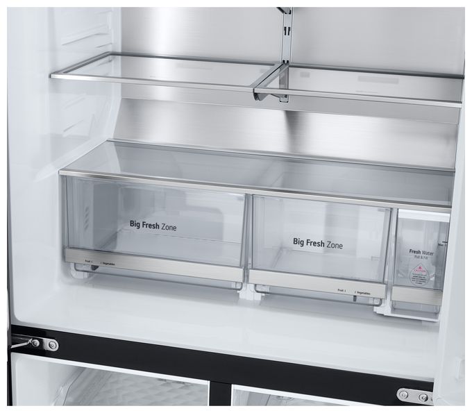 Side-by-Side Kühl-/ Gefrierkombination 384 l / 261 l 230 kWh NoFrost 1792 mm x 914 mm  GMF961EV6C (Schwarz) 